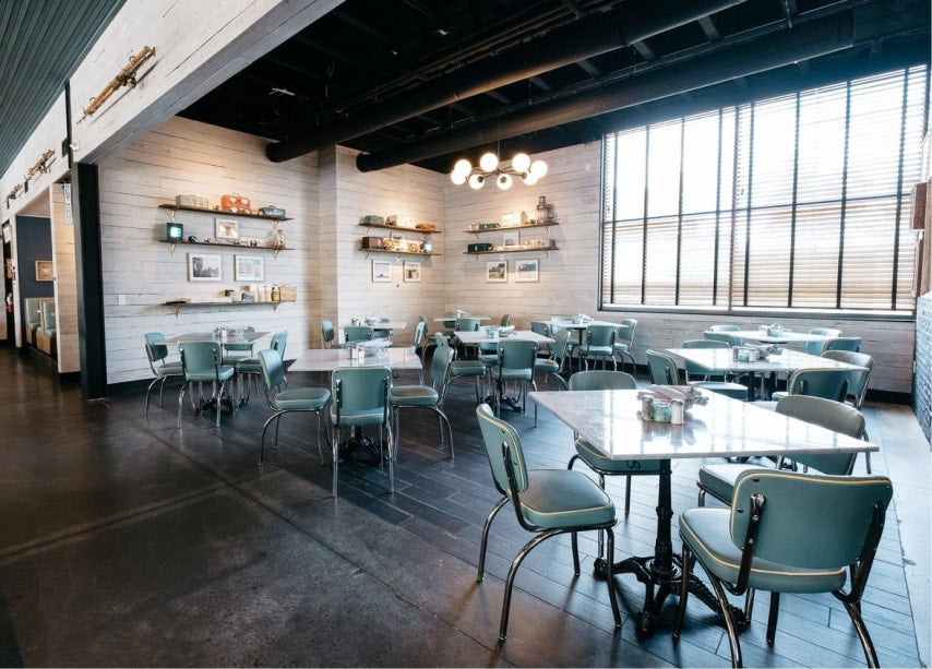 The Cove outdoor patio event space at Goode Co. Catering