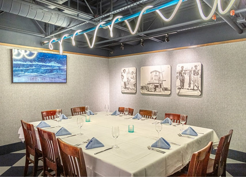 The Boardroom private meeting and dining room at Goode Co. Catering Houston