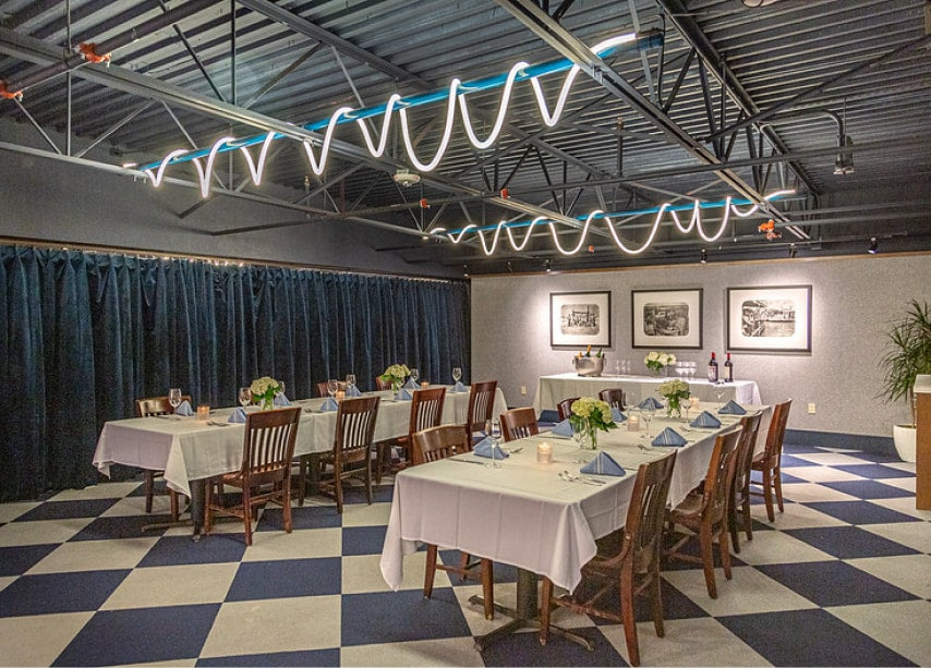 The Fonville Room elegant private dining space at Goode Co. Catering Houston